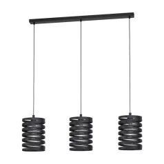 Eglo 99347 függeszték E27 3x40W fekete Cremella