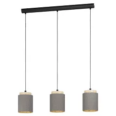 Eglo 99446 függeszték E27 3x40W fekete/cappucino Albariza