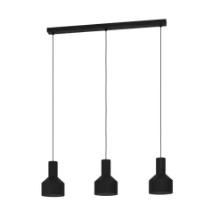 Eglo 99552 függeszték E27 3x40W fekete Casibare