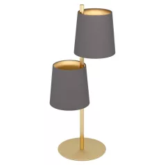   Eglo 99611 Asztali lámpa E27 2x40W csiszréz/cappucinoUC.ALMEIDA2