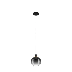 Eglo 99616 függeszték E27 1x40Wfekete/szürke Oilella