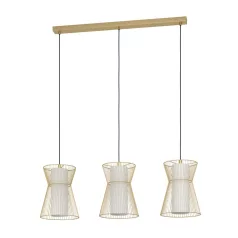 Eglo 99636 függeszték E27 3x40W aranyszín/fehér Maseta