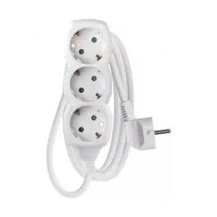 EMOS P0321R Hosszabbító 3-as földelt 1,5m fehér 1,5mm2