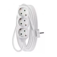 EMOS P0325R Hosszabbító 3-as földelt 5m fehér 1,5mm2