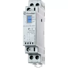   Finder 22.32.0.24.4340 Installációs mágneskapcsoló, 2P, 25A, 24V, 2Z, AC, On-Auto-Off
