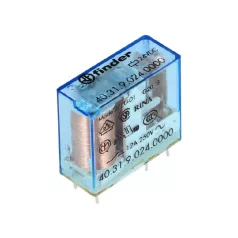   Finder 40.31.9.024 Miniatűr printrelé, 1 váltóérintkező, 10A , 24V, DC, 1CO, lábkiosztás-3,5mm