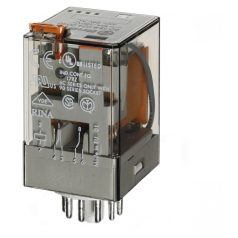   Finder 60.13.8.230.0040 Ipari relé, 230V, AC 3CO, 10A, 11 pólus, tesztgombbal