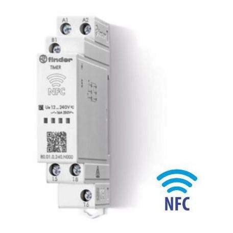 FINDER 80.01.0.240.N000 Univerzális időrelé 1CO 16A AC1 12-240 VAC/DC 