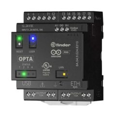   Finder 8A.04.9.024.8320 OPTA prog.logikai relé, tápfesz. 12-24 VDC, be: 8 di/an 0-10 V, ki: 4 relé 10 A, USB-C, Eth RS485 Modbus Wifi BLE