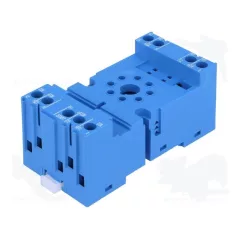   Finder 90.02 Ipari reléfoglalat, 8 pólus, csavaros, 2CO sínre pattintható 