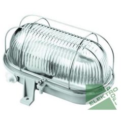   GAO 6910H Hajólámpa 100W E27 ovál fémrácsos szürke IP44