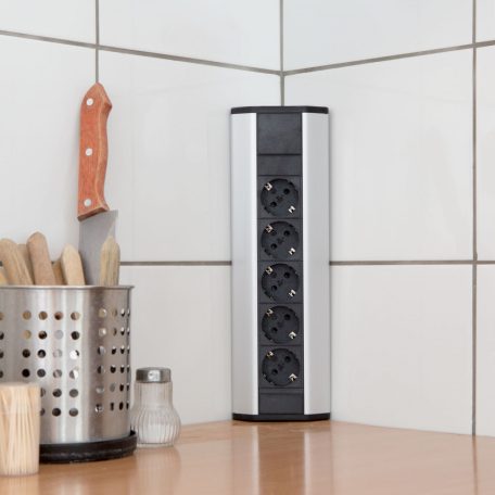 GLB 20482 Sarokelosztó 5x250V, aluminium ház 16A