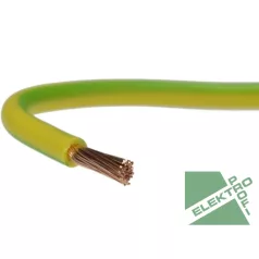 H07V-K 4 mm2 zöld/sárga MKH vezeték 450/750V