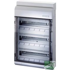   HENSEL KV9354 Kiselosztó 3/54 falon kívüli IP65 átlátszó ajtó