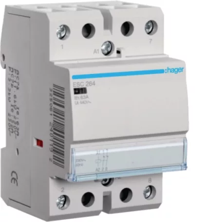 Hager ESC264 Mágneskapcsoló 2NY 63A 230 VAC moduláris