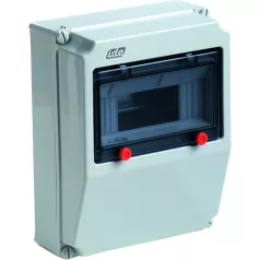   IDE 10002 178P/RR Kiselosztó PRYMA 1/ 9 falon kívüli műanyag IP67 PE+N átlátszó ajtó