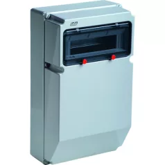   IDE 10202 1712GM/RR Kiselosztó PRYMA 1/13 falon kívüli műanyag IP67 PE+N átlátszó ajtó