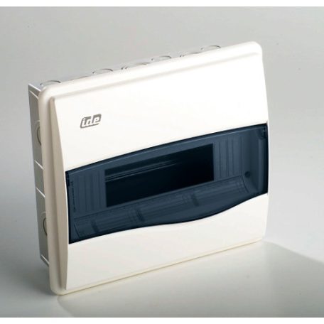 IDE 30752 BM12PT/RR Kiselosztó ORO 1/12 fehér süllyesztett műanyag IP40 PE+N átlátszó ajtó