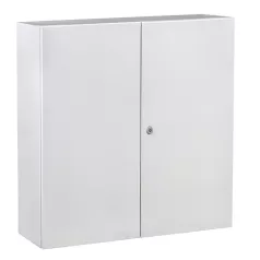   IDE GN12012025/PD Argenta acélszekrény 1200x1200x250 IP55 szerelőlappal RAL 7035 dupla ajtós