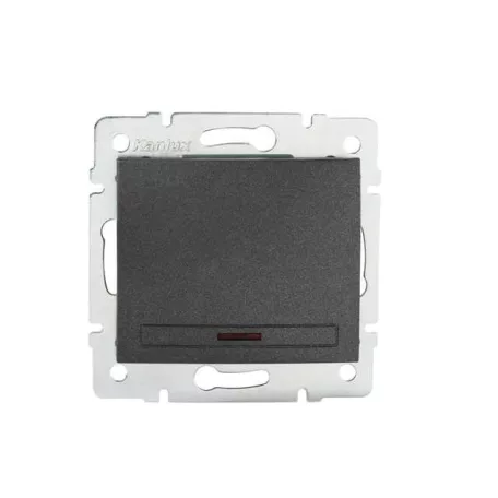 Kanlux 24901 DOMO 01-1110-241 Egypólusú nyomókapcsoló, grafit