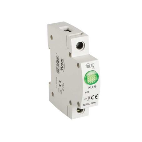 Kanlux 23321 KLI-G LED-es kontroll lámpa, 1 modul sínes, zöld