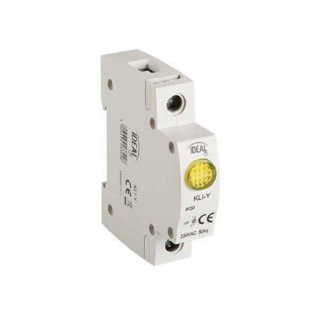 Kanlux 23322 KLI-Y  LED-es kontroll lámpa, 1 modul sínes, sárga