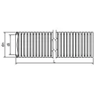 KOPOS 1225 F50 Gégecső betonba 25 mm 750N fekete (50 fm/tek)