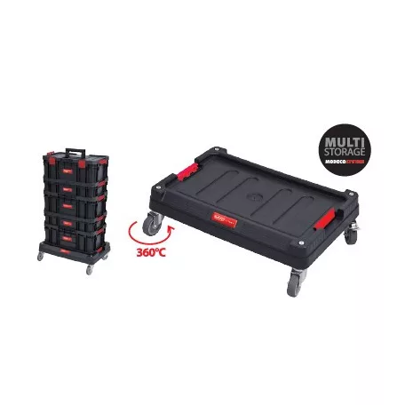 KO 62696 MN-03-175 Négy kerekű görgős platform két fékezhető kerék max 100 kg