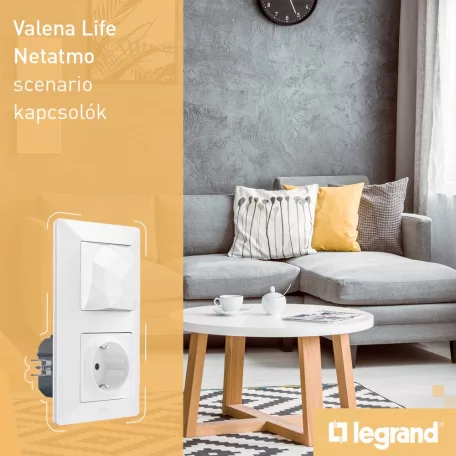 Legrand 752150 Valena Life Netatmo Alternatív kapcsolás ,2 vezeték nélküli kapcsoló+mikromodul