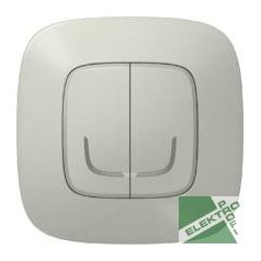   Legrand 752787 Vezeték nélküli kapcsoló - kettős egypólusú Valena Allure Netatmo Alumínium