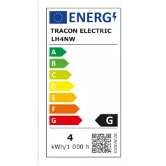 Tracon LH4NW LED fényforrás 4W 230V E14