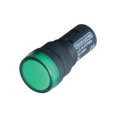 Tracon LJL16-GC LED-es jelzőlámpa 16 mm zöld 24V AC/DC