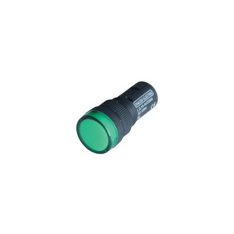 Tracon LJL16-GC LED-es jelzőlámpa 16 mm zöld 24V AC/DC