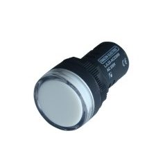   Tracon LJL22-WE LED-es jelzőlámpa 22 mm fehér IP 40, 230V AC