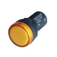   Tracon LJL22-YC LED-es jelzőlámpa 22 mm sárga IP 40, 24V AC/DC