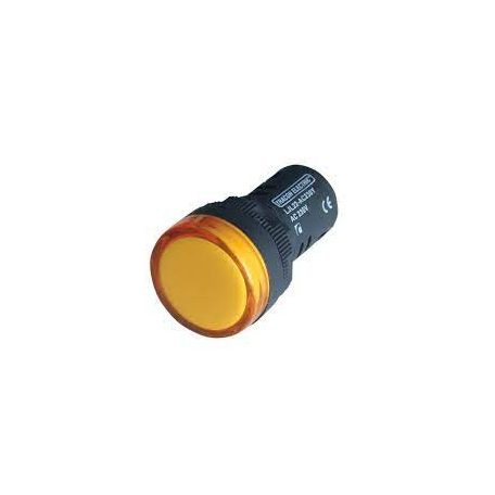 Tracon LJL22-YC LED-es jelzőlámpa 22 mm sárga IP 40, 24V AC/DC