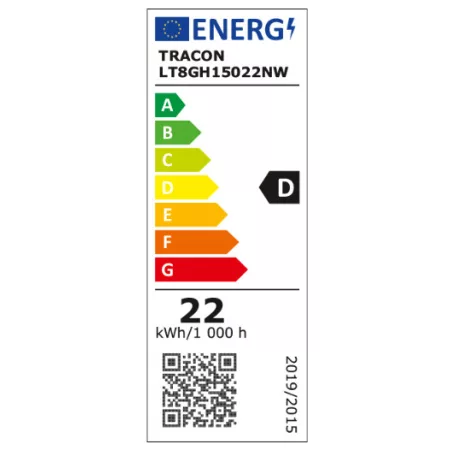 Tracon LT8GH15022NW LED világító cső, 22W, 3000lm, 4000K