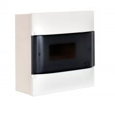   Legrand 134218 PractiboxS Falon kivüli 1s8m Kkiselosztó, füstszín ajtó