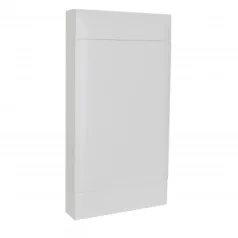   Legrand 137209 PractiboxS 4 sor 18 modul, falon kívüli  kiselosztó(650°C), fehér ajtóval