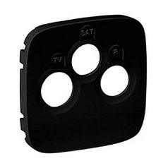   Legrand 754798 Valena Allure TV-RD-SAT aljzat burkolat, Fekete
