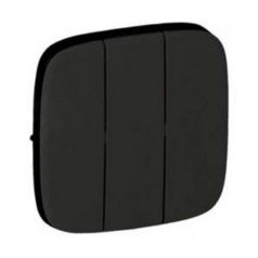   Legrand 755038 Valena Allure burkolat multifunkciós vezérlőhöz, Fekete