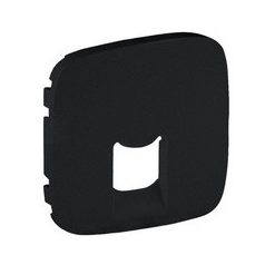   Legrand 755418 Valena Allure RJ11/RJ45 aljzat burkolat, Fekete