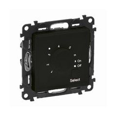   Legrand 756334 Valena Life szobatermosztát padlófűtéshez, fekete