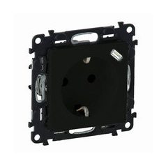   Legrand 756335 Valena Life 2P+F + USB-C csatlakozóaljzat, körmös/csavaros rögz, rugós beköt, fekete