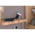 Legrand 694500 Multifunkciós elosztó 2x2P+F, indukciós töltővel, USB-A + USB-C, 2 m vezetékkel, szürke-barna