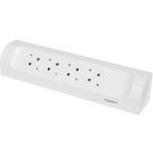 Legrand 694503 Sarokba illeszkedő elosztósor 4x2P+F, vezeték nélkül, fehér