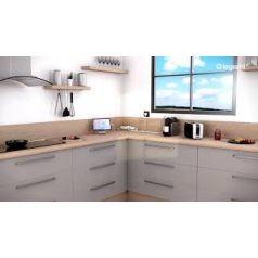   Legrand 694503 Sarokba illeszkedő elosztósor 4x2P+F, vezeték nélkül, fehér