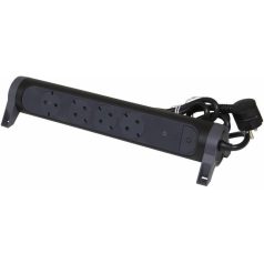   Legrand 694511 Elosztósor Premium 4x2P+F, túlfeszültség-védelemmel, 1,5 m vezetékkel, fekete