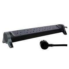   Legrand 694513 Elosztósor Premium 6x2P+F, túlfeszültség-védelemmel, 1,5 m vezetékkel, fekete