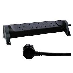   Legrand 694537 Elosztósor Premium 4x2P+F forgatható, 3 m vezetékkel, fekete